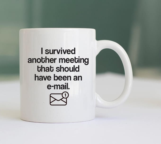 Mok met Tekst "Email..." - Grappige Mok - Morning Mok - Kantoor Accessoires - Mok met Tekst - Mok Cadeau