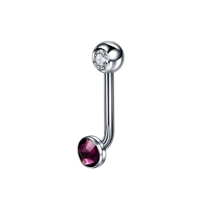 Piercing titanium paars 1.6x11 - LMPiercings