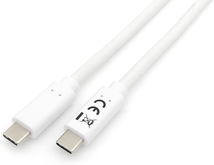 USB-kabel 1 meter USB 3.2 Gen 1 (3.1 Gen 1) USB C Wit
