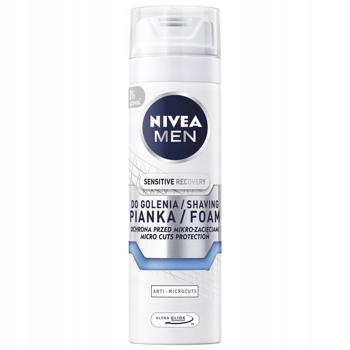 Nivea Sensitive Recovery - Herstel Scheerschuim - 200ml - Huidbescherming - Irritatievrij