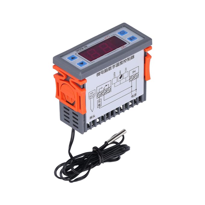 Temperatuurregelaar Digitale Microcomputer Thermostaat Koelregelschakelaar 24V white