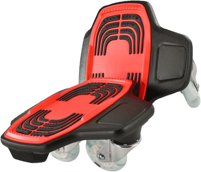 Gesplitst Skateboard - Drift Skates - Buiten Balanstraining - Antislip Dek PU Wielen - 24x26cm - Rood