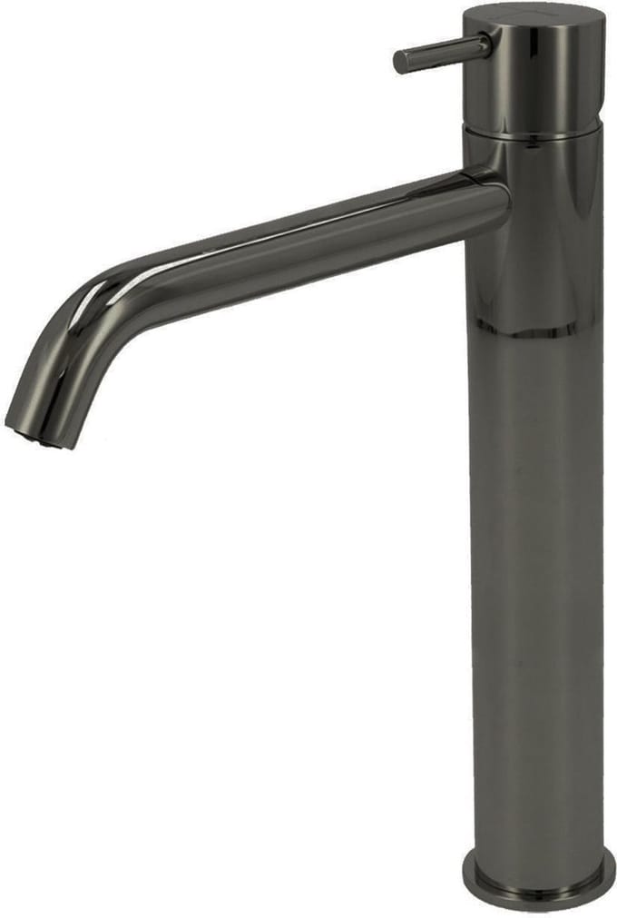 Wastafelmengkraan Hotbath Cobber 1-hendel Gebogen 28.6 cm Zwart Chroom