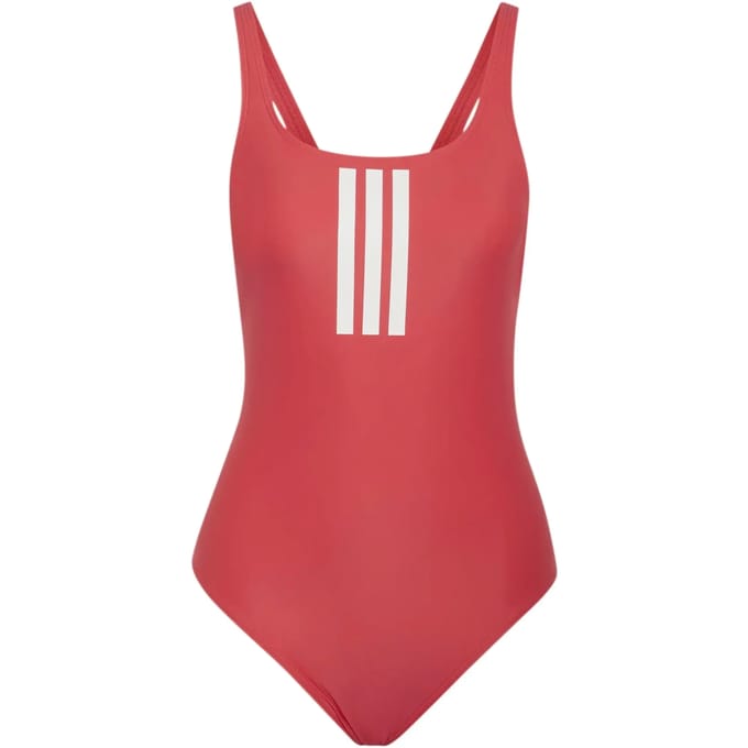 Adidas Performance 3-Stripes V-Back Badpak - Dames - Rood