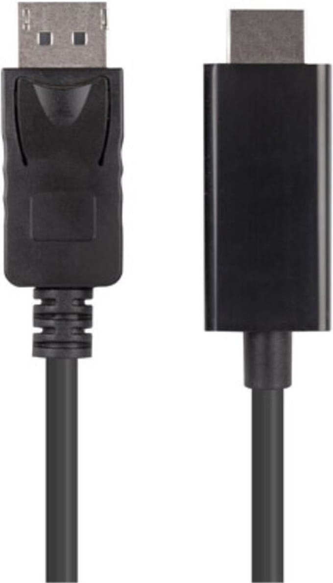 Lanberg Serie - DisplayPort naar HDMI Kabel - 3m - Zwart - 1080p