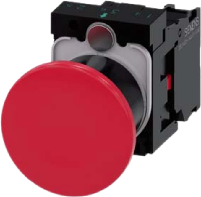 Siemens 3SU11001BA201CA0 3SU1100-1BA20-1CA0 Paddenstoelknop Continu 1 stuk(s)