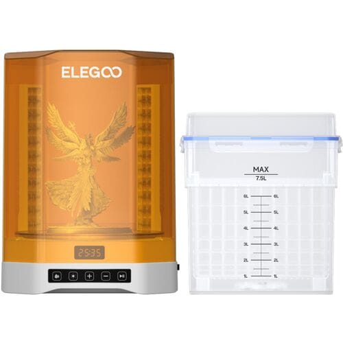 ELEGOO Mercury Plus V3.0 was- en uithardingsstation, 7,5 l grote capaciteit, compatibel met Mars Saturn Photon Halot MSLA LCD DLP 3D-printers,