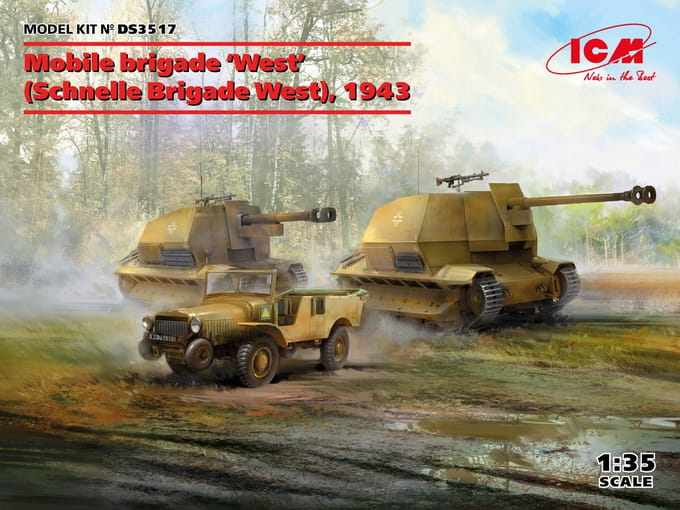 ICM Modelbouwpakket Militaire voertuigen - DS3517 Mobile Brigade West 1943 Plastic - 1:35 - Modelbouw