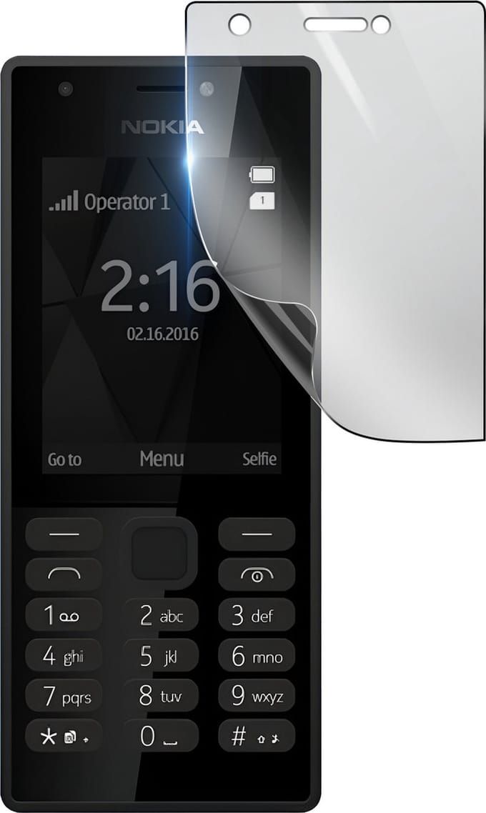 3mk, Geschikt voor Nokia 216, Schokbestendige Hydrogel Screenprotector, Transparant