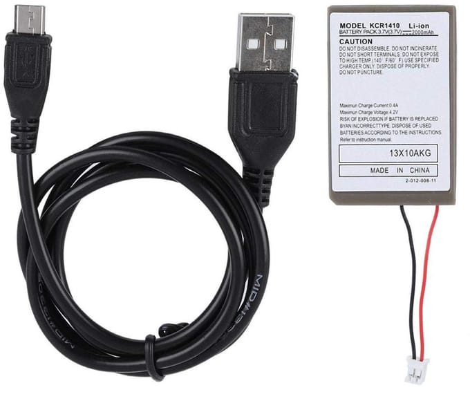 Dailygoody - Batterijcontroller oplaadset - Oplaadbare batterij - Oplaadindicator - Compact formaat - USB-kabel - Geschikt voor PS4-controller - Inclu
