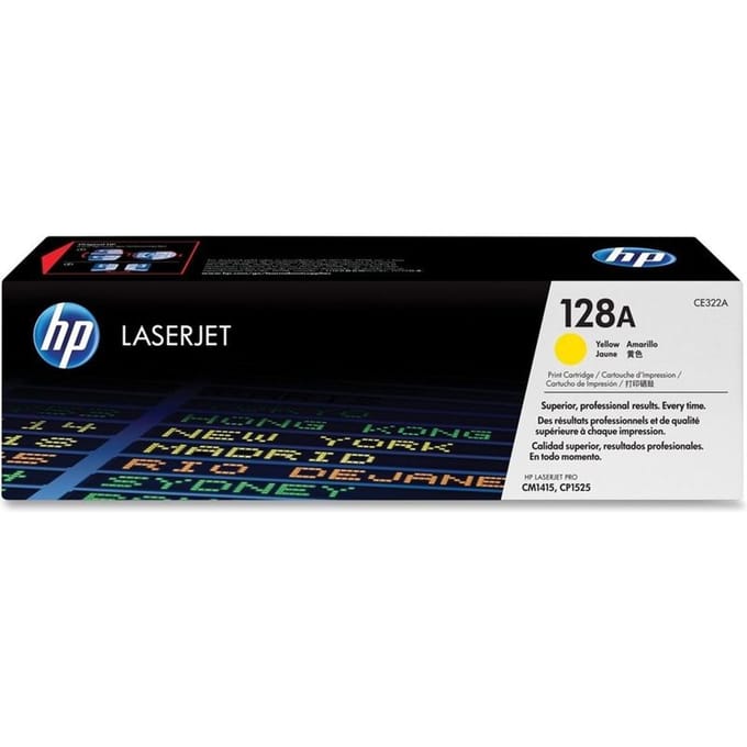 Tonercartridge hp ce322a 128a geel