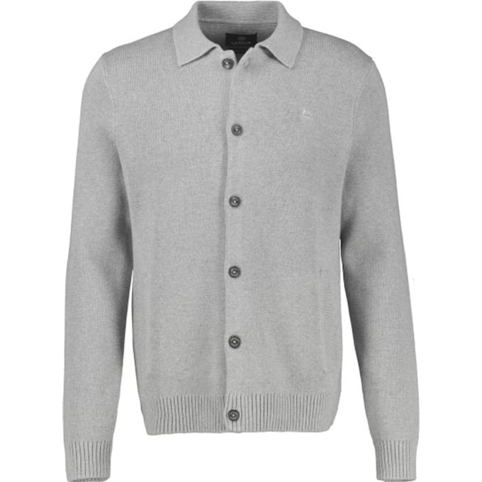Lerros Heren polo 2685544 259 platinum grey melange