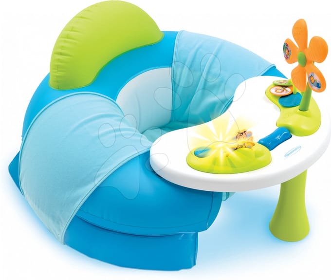 Little Smoby Cosy Seat Blauw met activity center opblaaszitje