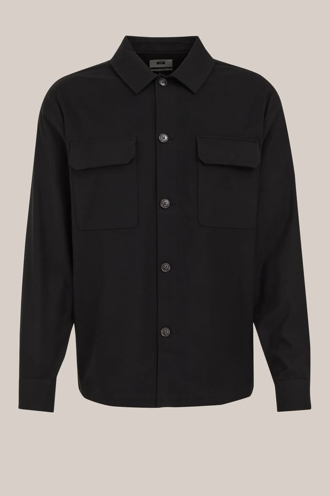 WE Fashion Overshirt Black Taglia: S | Camicie Casual Outlet | Uomo | Nero