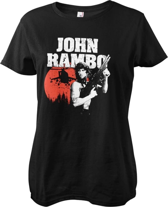 Rambo Dames Tshirt -S- John Rambo Zwart