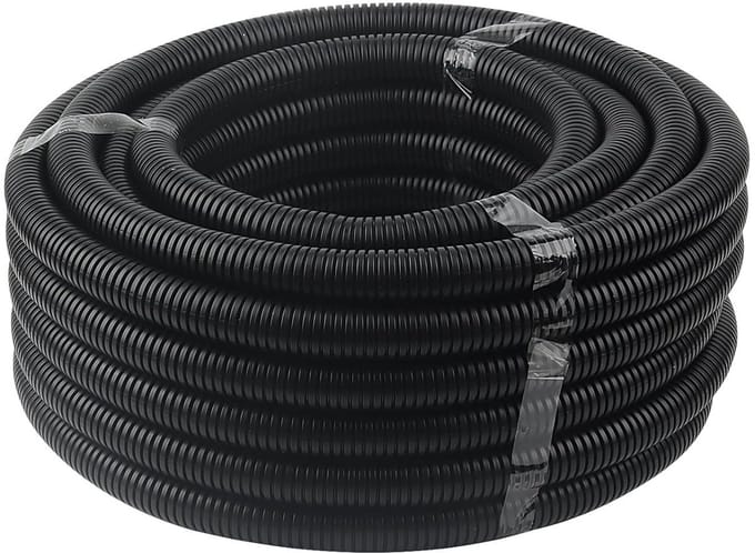 Flexibele Golfbuis van 20m, 20mm ID x 25mm OD, Zwart - Ideaal voor Tuin en Klusprojecten