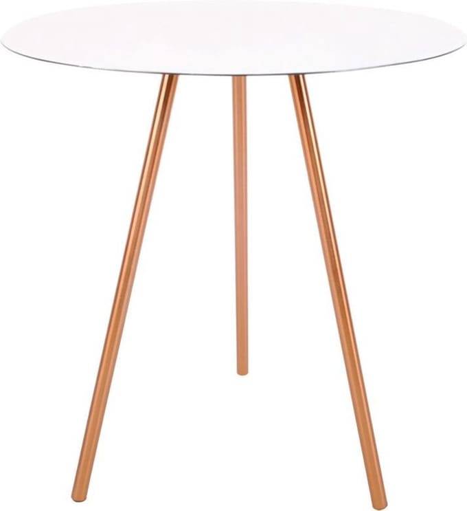XLBoom Elle Bijzettafel Medium - Wit - Aluminium - 45 × 45 × 44,5 cm