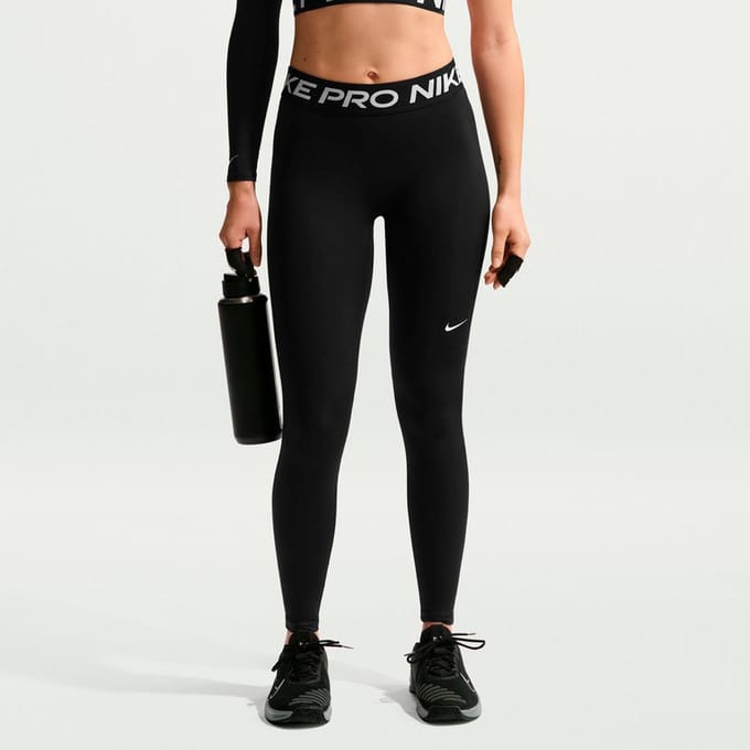 Nike Lange legging met halfhoge taille voor dames Pro - Zwart- Dames, Zwart XS