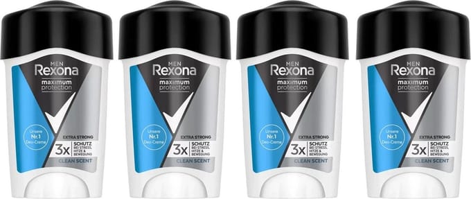 Rexona Men - Deo Stick - Maximum Protection Clean Scent - 4 x 45 ml