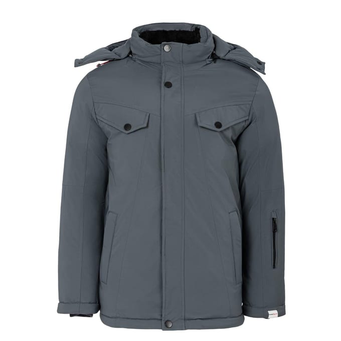 Lee Cooper Heren Pufferjas met capuchon (Grijs)