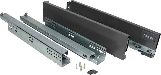 Strong Max Softclose, ladehoogte 89 mm Antraciet