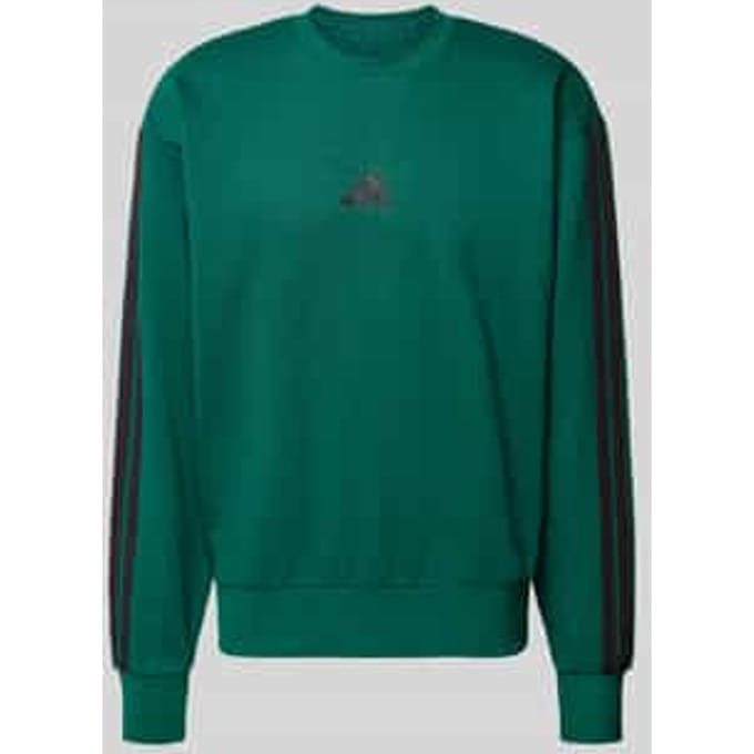 Adidas Essentials 3 Stripes Fleece Sweatshirt Groen S Man