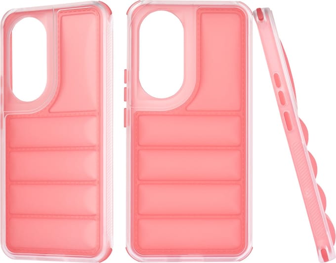 Hoesje geschikt voor HONOR 90 - Techsuit Wave Shield Shockproof Hard Case Back Cover - Rood