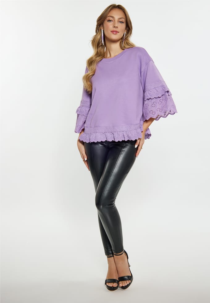 Faina Sweatshirt Dames violet