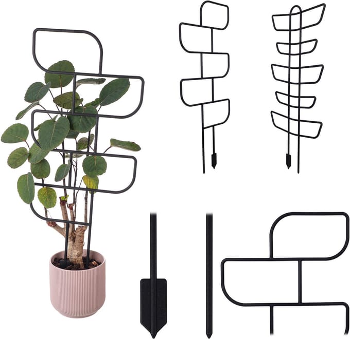 KADAX Plantensteunen 550 geometrisch - zwart