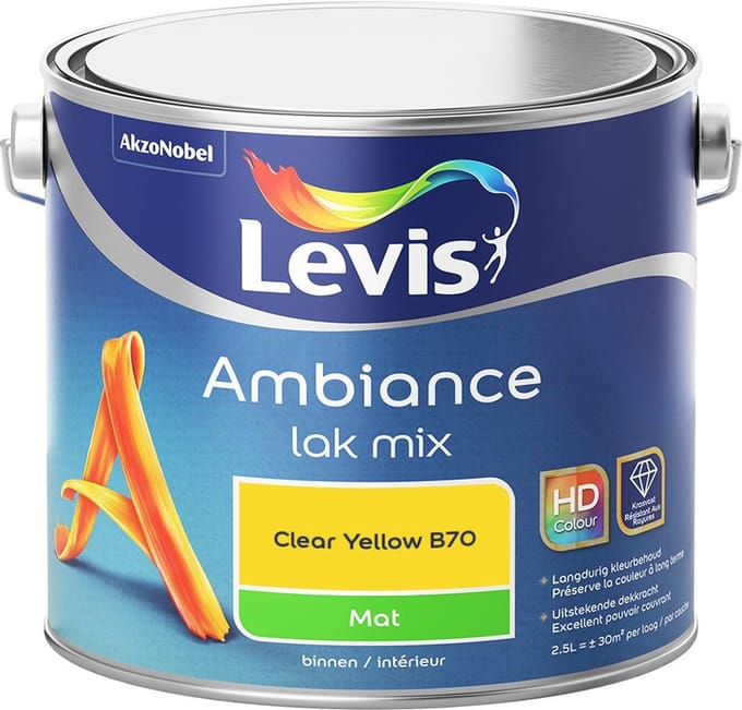 Levis - Ambiance Lak Mat Mix - Clear Yellow B70 - Mengverf - 2,5 L