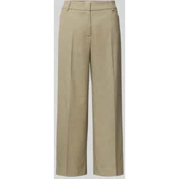 Stoffen broek met achterzakken