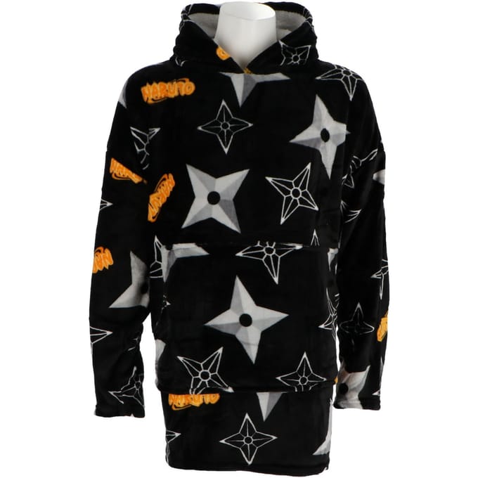 Naruto Hoodie Fleece Deken, Star- Volwassen - One Size - Polyester