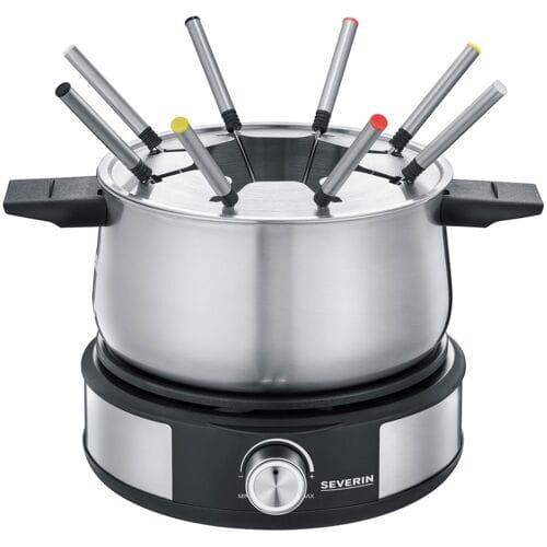 Severin 2471 Fondue 1500 W Traploze temperatuurregeling RVS, Zwart