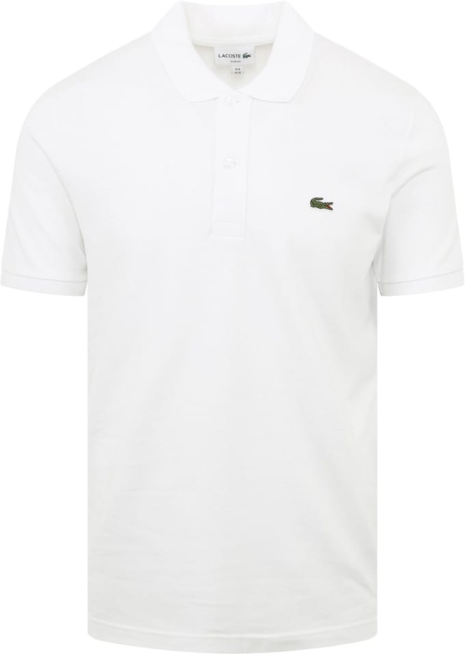 Lacoste Poloshirt Pique Wit - Maat 4XL - Heren