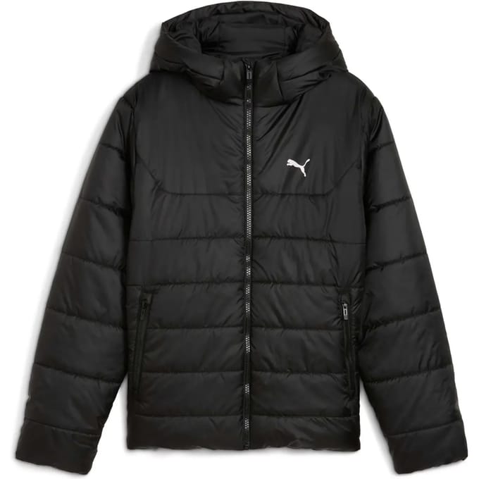 Puma Ess Gewatteerde Jas Zwart 11-12 Years Jongen