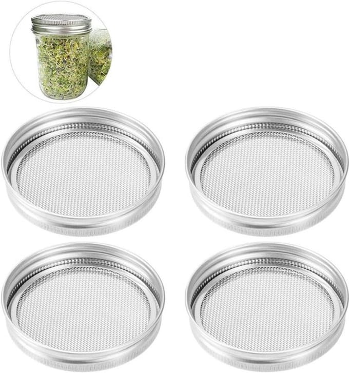 Set glazen weckpotjes met deksels - 4 stuks voor elke dag