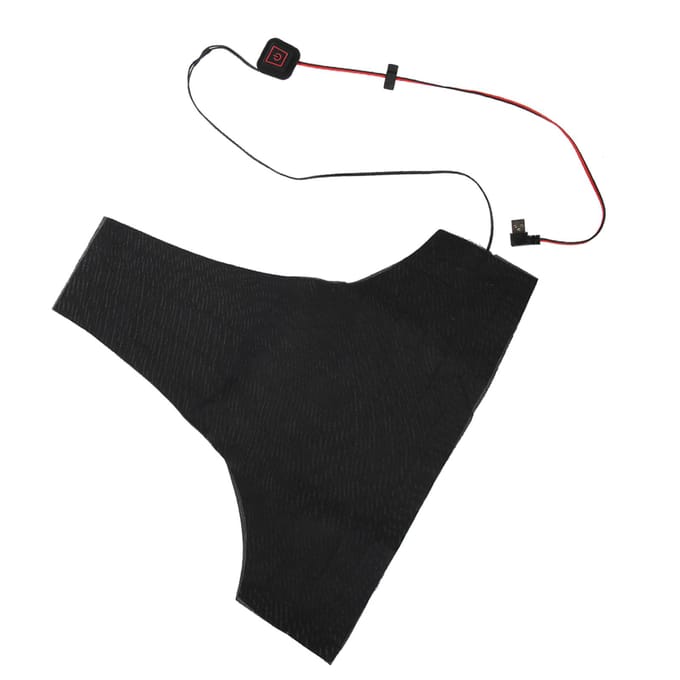 Winter Verwarmd Legering Vezel Verwarming USB Rugkussens Elektrisch Waterdicht Warm Kledingset black