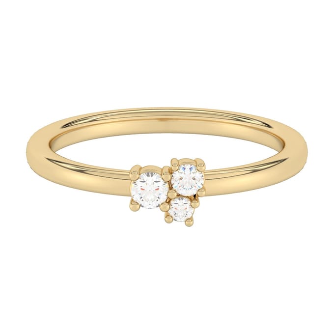 Diam Addict Ring 585 Gelbgold mit im Labor gezüchteten Diamanten