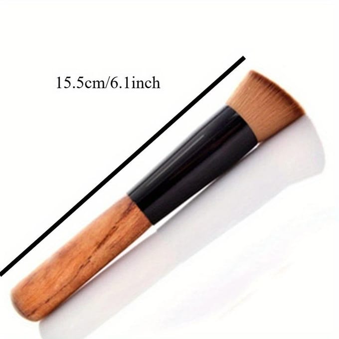 1 pinceau de maquillage pour fond de teint, outil de beauté cosmétique professionnel, pinceau plat pour poudre, blush, fond de teint Kabuki gray