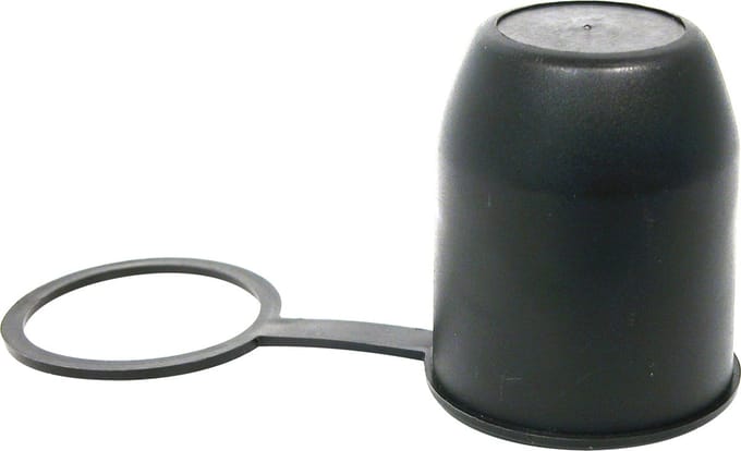 Carpoint Trekhaakdop met Ring – Rubber – Zwart – Universeel – Bescherming Tegen Vuil – Compact Design