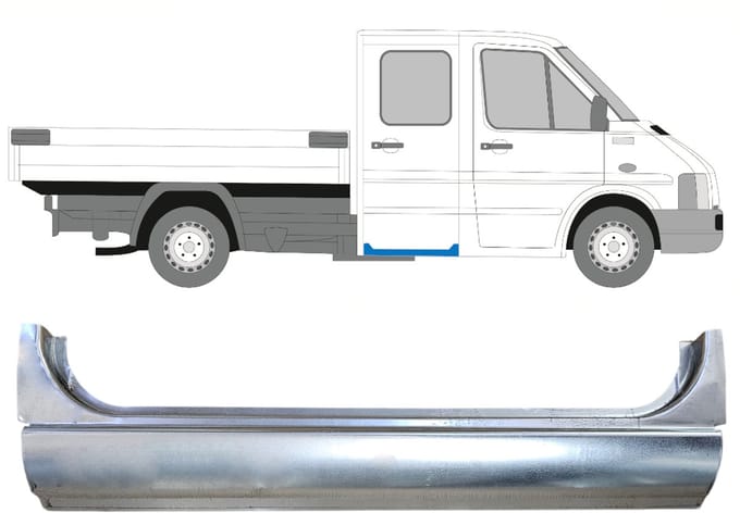 Reparatiepaneel achterdeuren dorpel voor Volkswagen LT 1996-2005