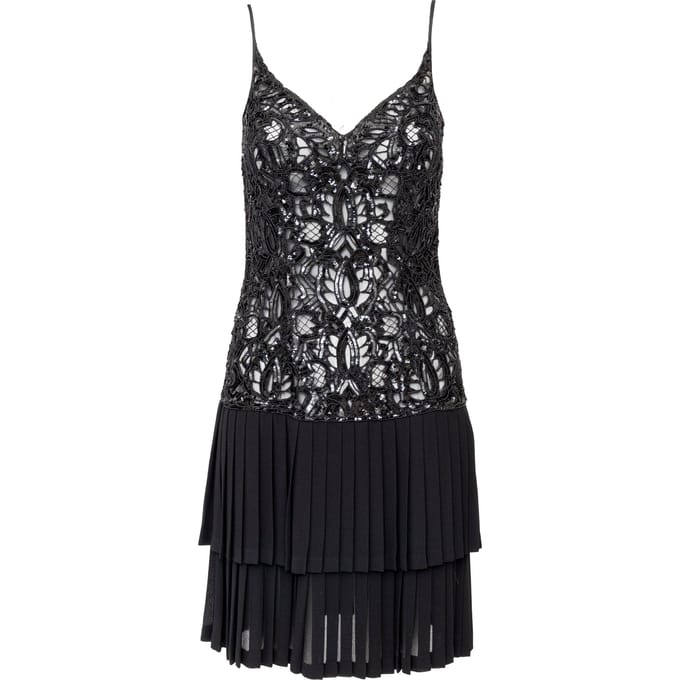 Valentino Night jurk met kralen - jaren '90