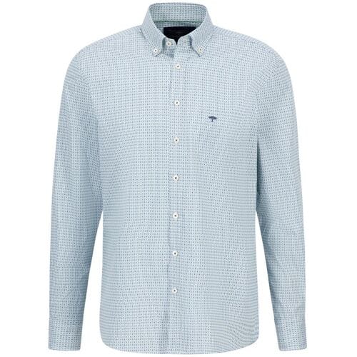 Fynch-Hatton Overhemd Graphic Pattern Mini Mosaic Button Down Spring Green / male