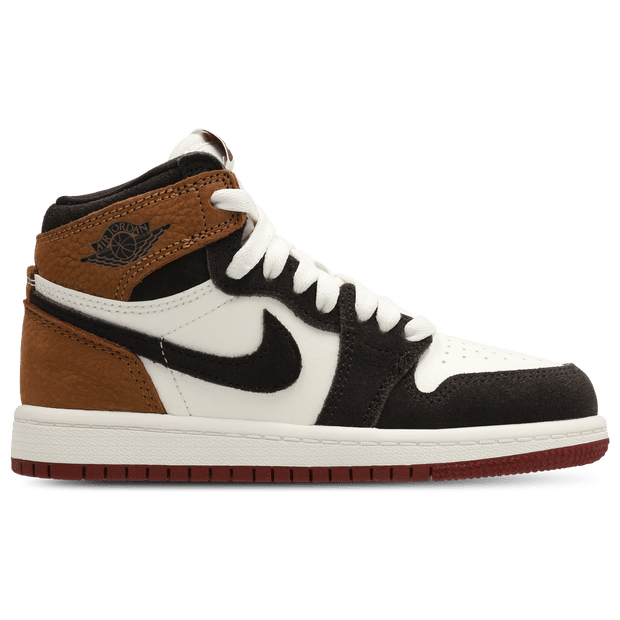 Jordan Aj1 Retro Hi Og Peuterschoenen - Bruin - Maat 35 - Leer