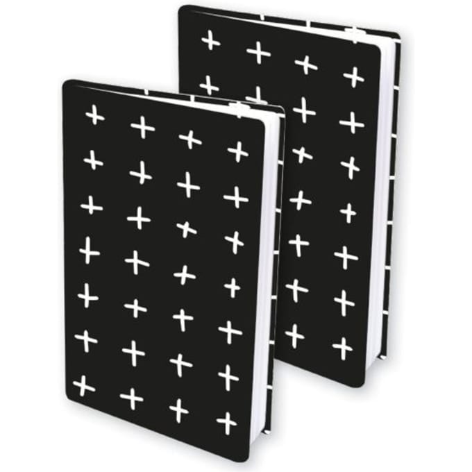 Zwart Plus Rekbare boekenkaft - A4 - 2 stuks