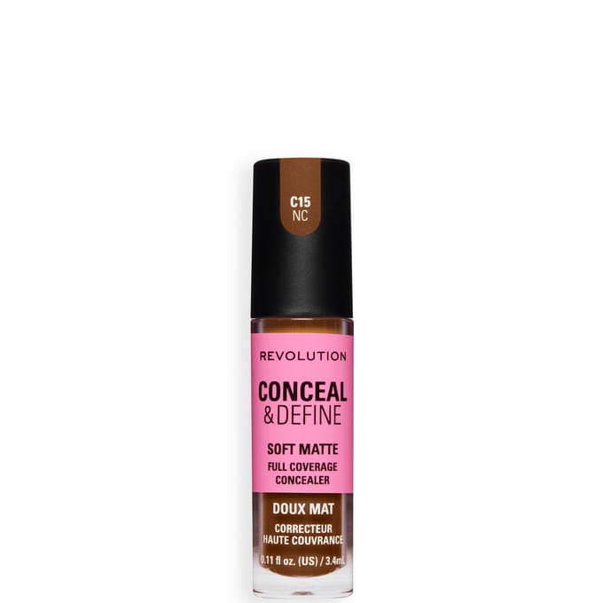 Revolution Conceal and Define Full Coverage Concealer (Various Shades) - C15NC