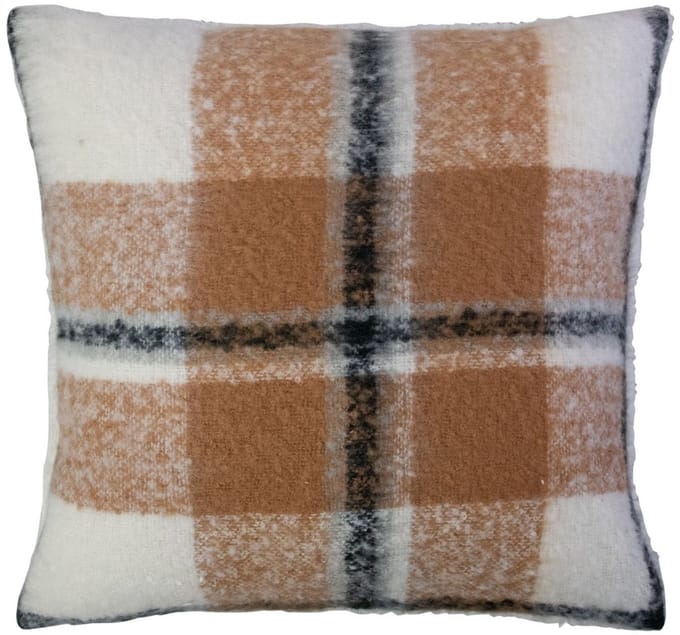 Kussen ruit boucle beige 45x45cm