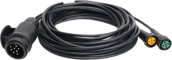Aspöck hoofdkabel - 5 meter - 13 polig - 2x 5 polige connector