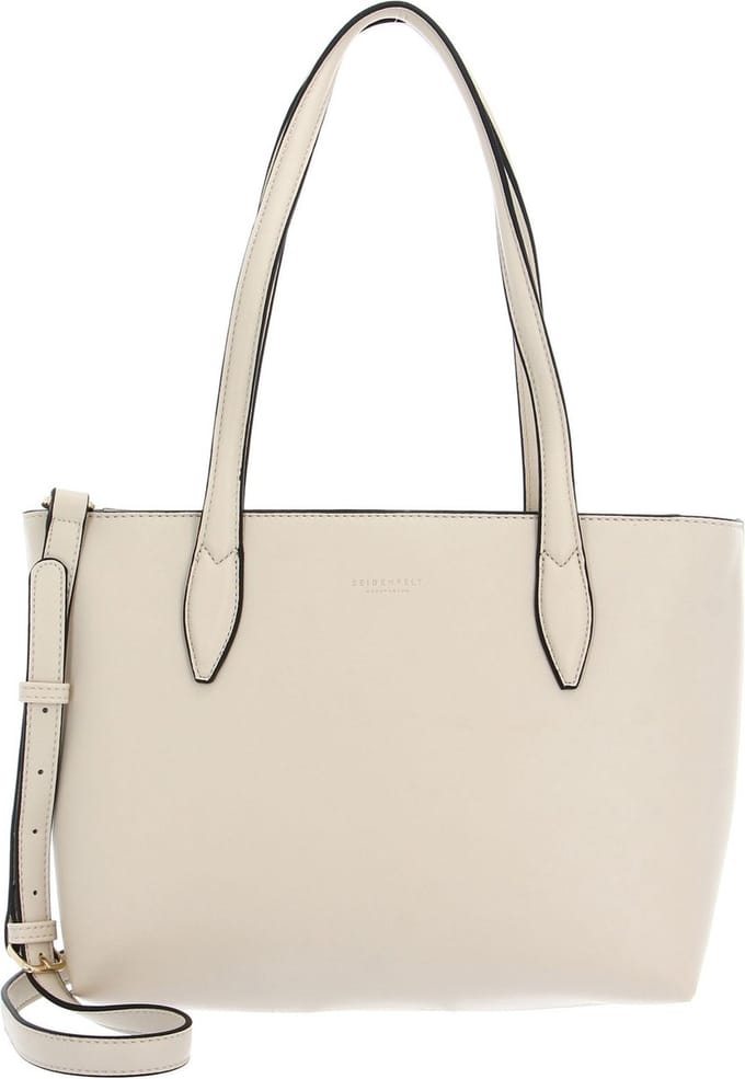 SEIDENFELT MANUFAKTUR Schoudertas Birsta Midi Shopper Cream / Gold Crème