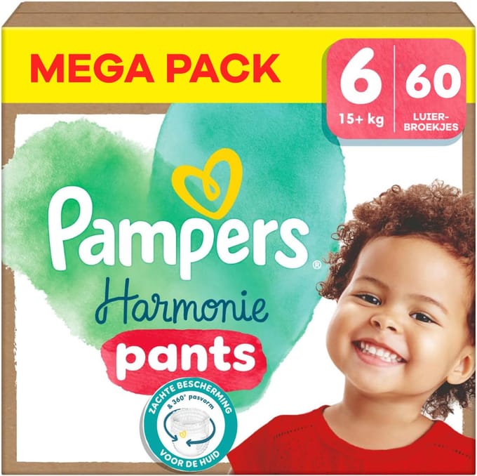 Pampers - Harmonie Pants - Maat 6 - Mega Pack - 60 stuks - 15+ KG